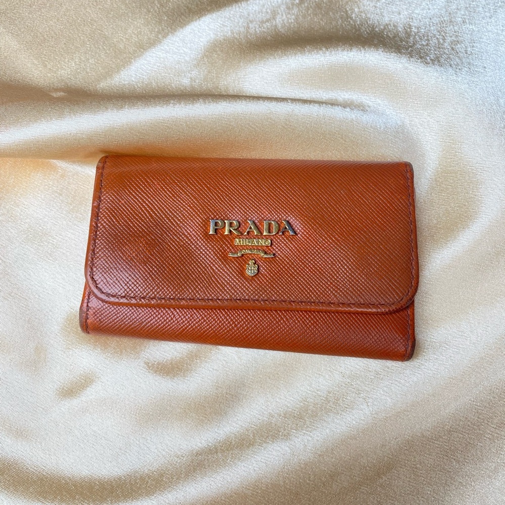 Authentic Prada key holder